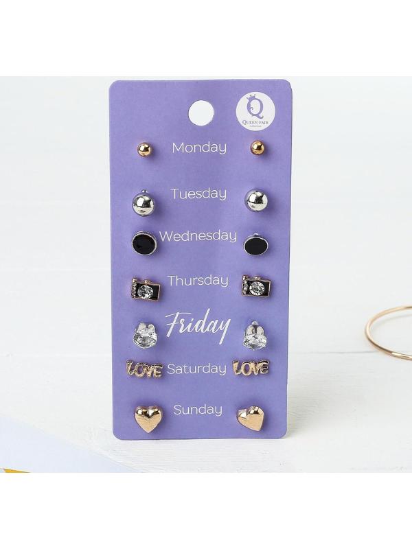 Пусеты 7 пар 