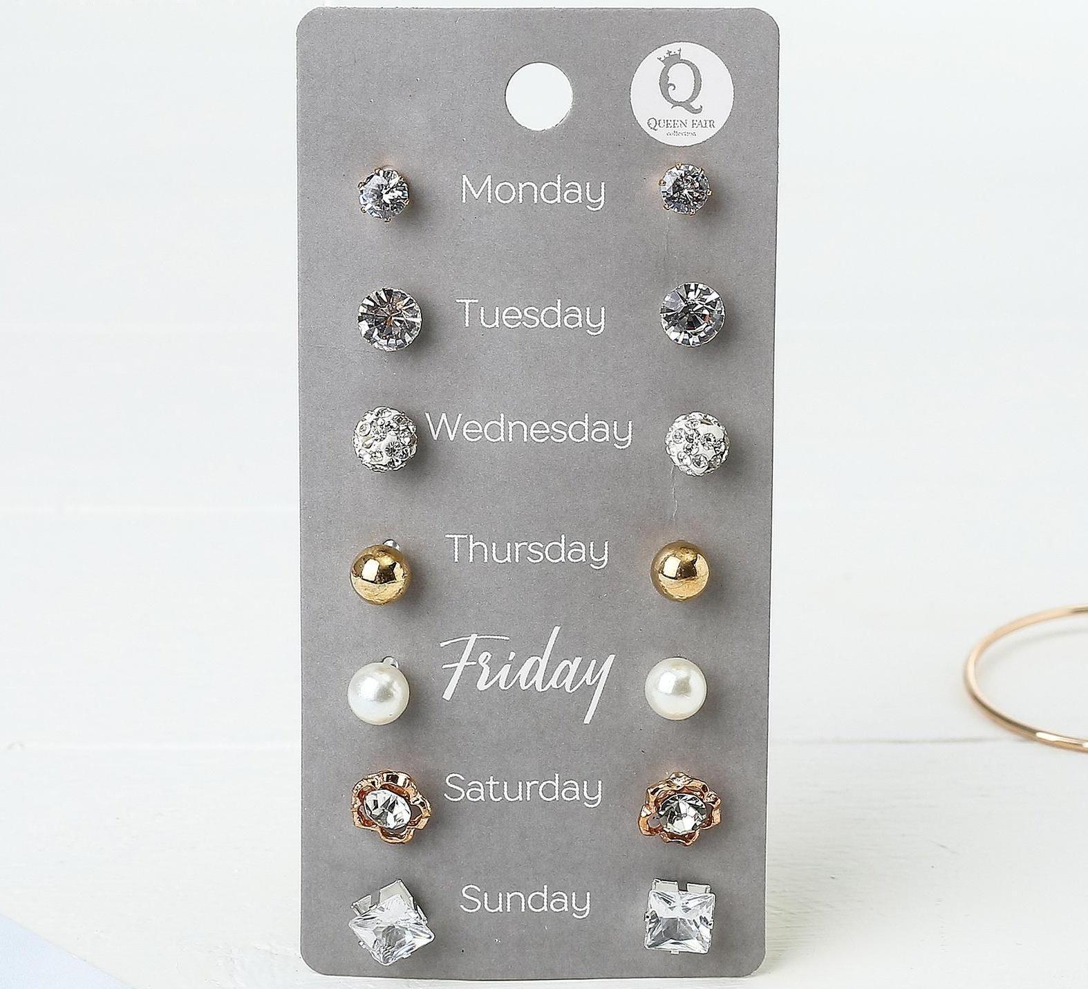 Пусеты 7 пар 