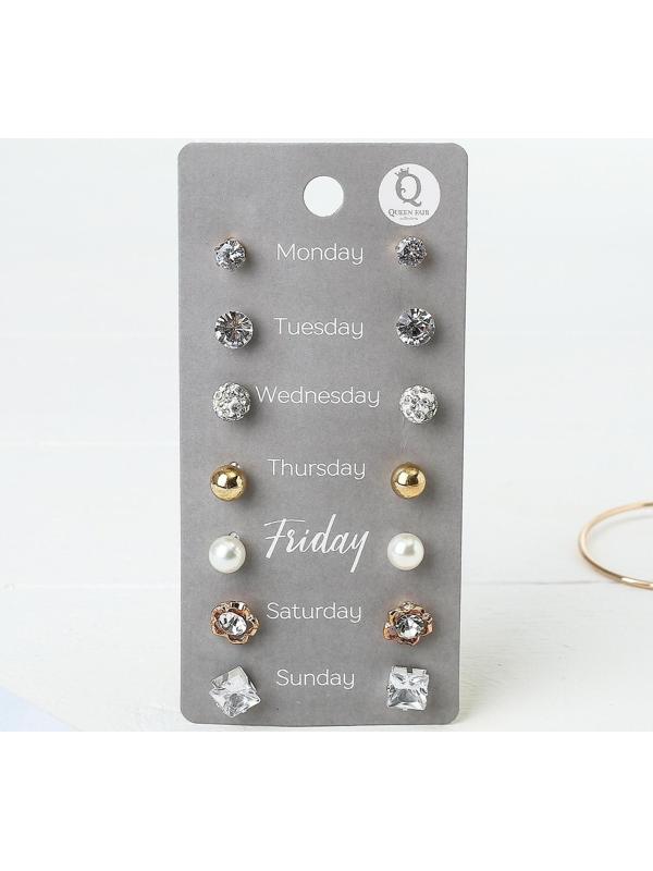 Пусеты 7 пар 