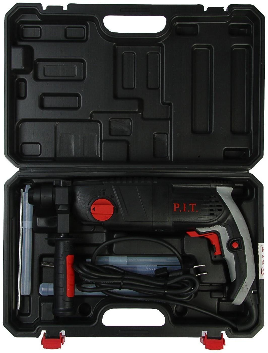 Перфоратор P.I.T. PBH24-C МАСТЕР, 850 Вт, 2.4 Дж, SDS+, 5000 уд/мин, 3 режима, кейс