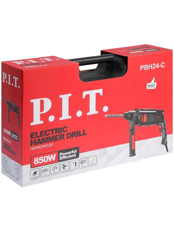 Перфоратор P.I.T. PBH24-C МАСТЕР, 850 Вт, 2.4 Дж, SDS+, 5000 уд/мин, 3 режима, кейс