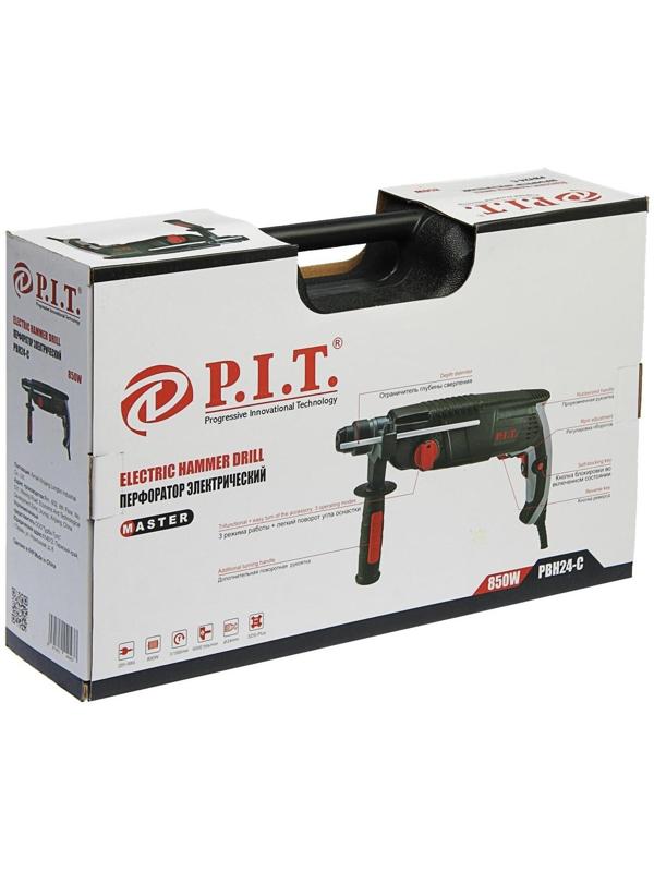 Перфоратор P.I.T. PBH24-C МАСТЕР, 850 Вт, 2.4 Дж, SDS+, 5000 уд/мин, 3 режима, кейс
