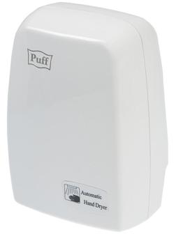 Сушилка для рук Puff-120, 1.2 кВт, 182х120х267 мм, белый