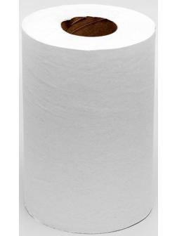Полотенца бумажные, светло-серые с центральной вытяжкой, 1 слой