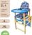 Стульчик трансформер для кормления «Ксения», цвет синий