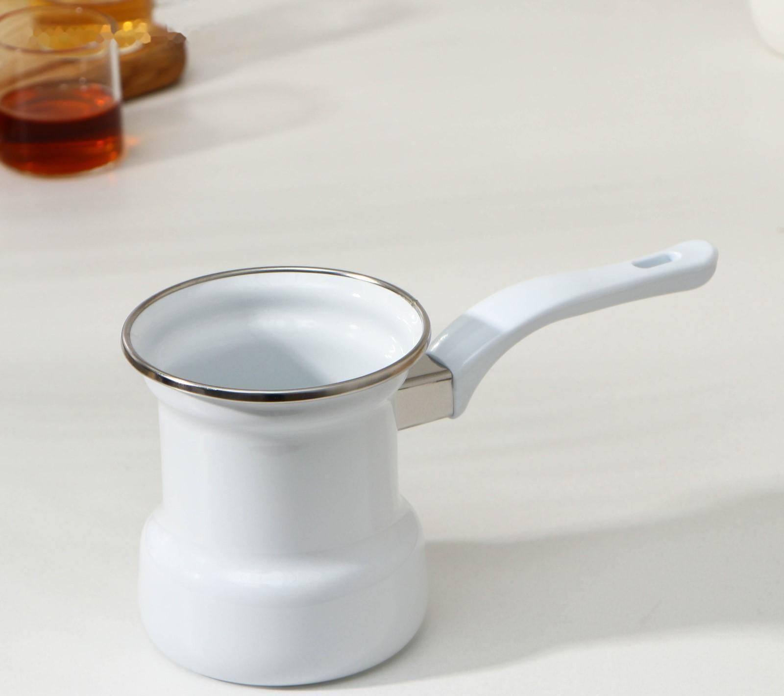 Кофеварка, 400 мл, индукция, цвет белый