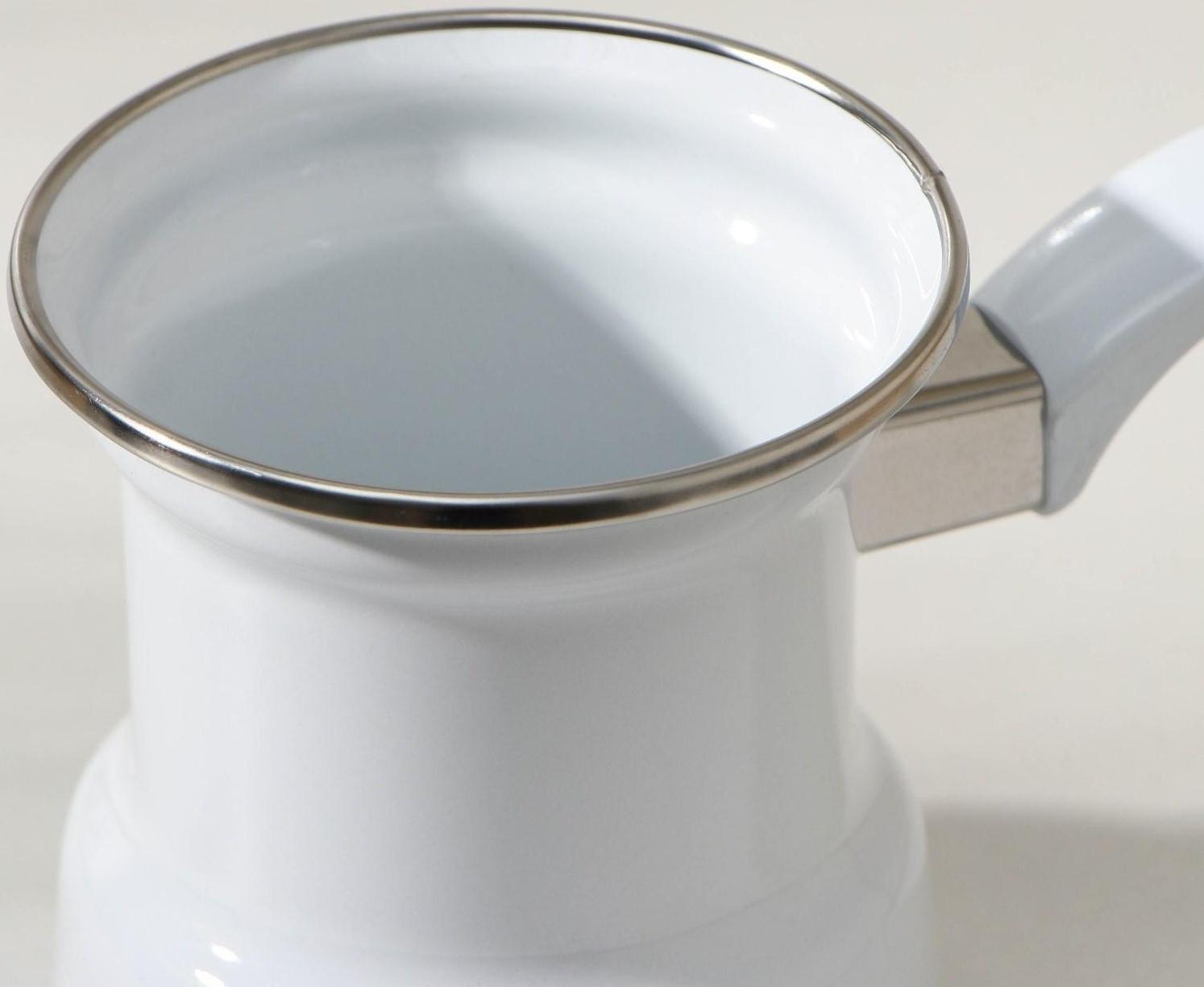 Кофеварка, 400 мл, индукция, цвет белый