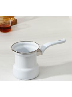 Кофеварка, 400 мл, индукция, цвет белый