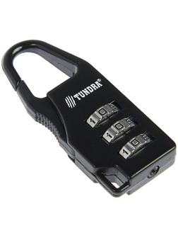 Замок навесной кодовый ТУНДРА ZK002, черный