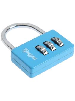 Замок навесной кодовый ТУНДРА ZK004, синий