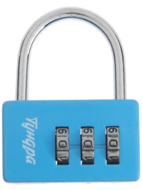 Замок навесной кодовый ТУНДРА ZK004, синий
