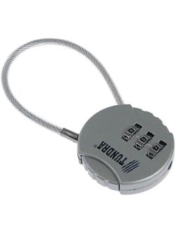 Замок навесной кодовый ТУНДРА ZK005, серебряный