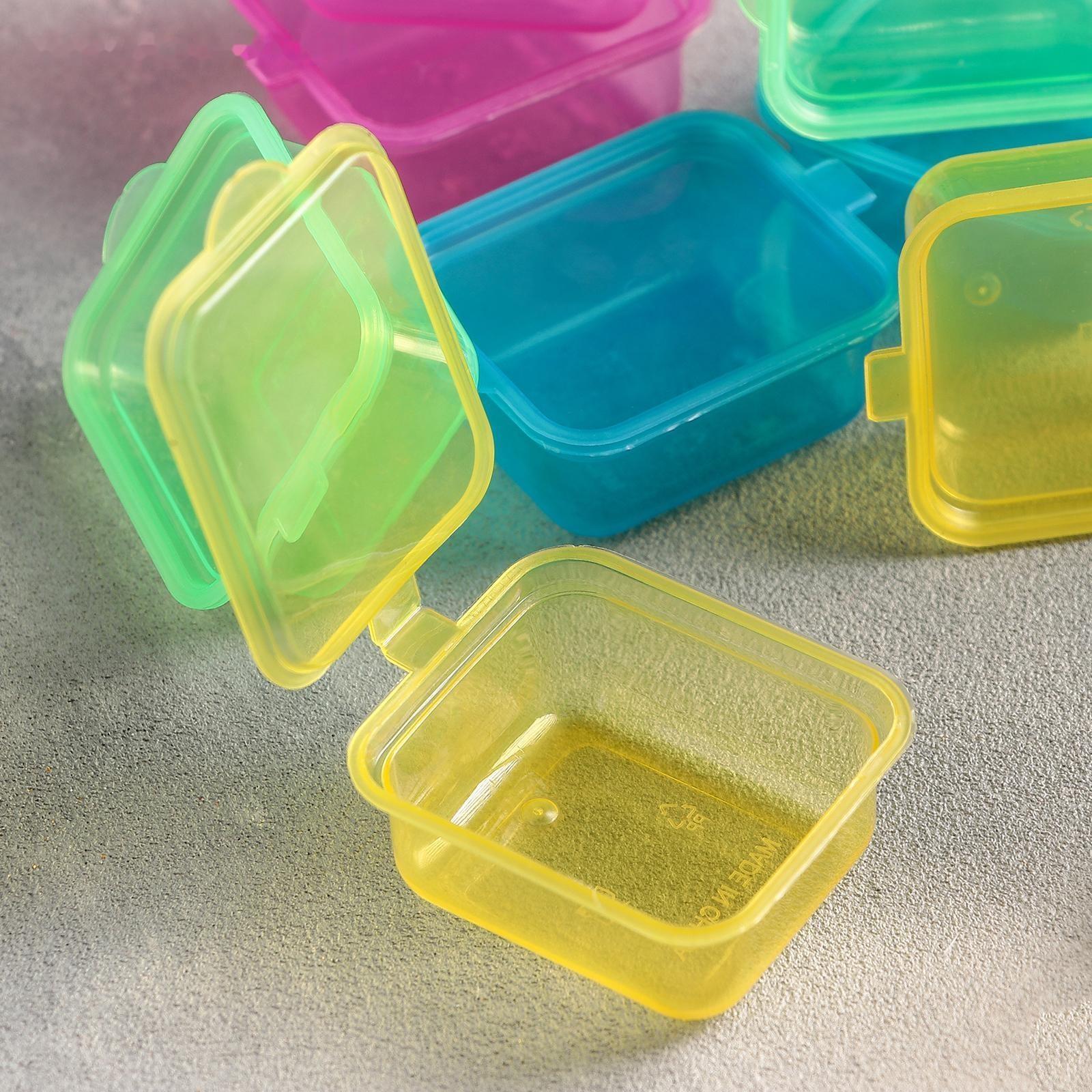 Набор ланч-боксов пластиковых «Лето», 8 шт, 45 мл, цвет МИКС