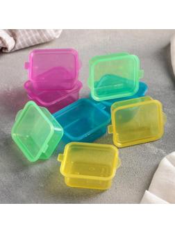 Набор ланч-боксов пластиковых «Лето», 8 шт, 45 мл, цвет МИКС