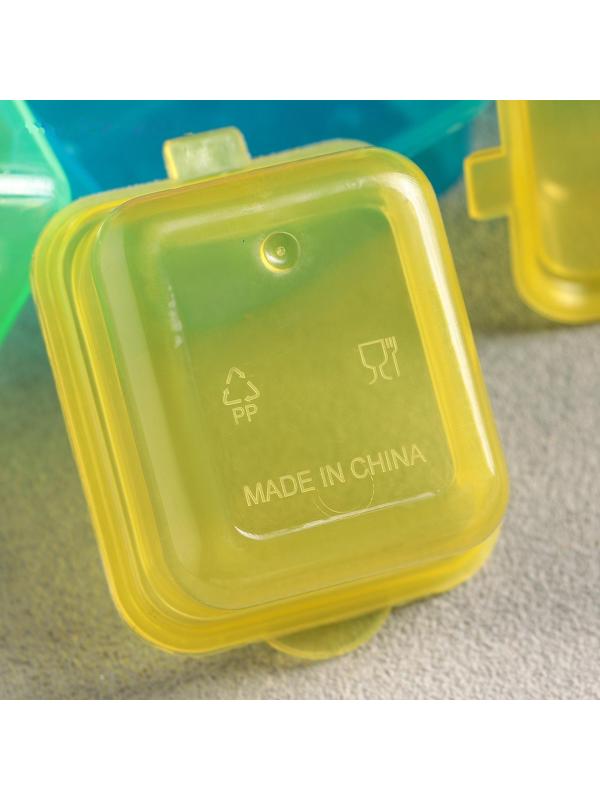 Набор ланч-боксов пластиковых «Лето», 8 шт, 45 мл, цвет МИКС