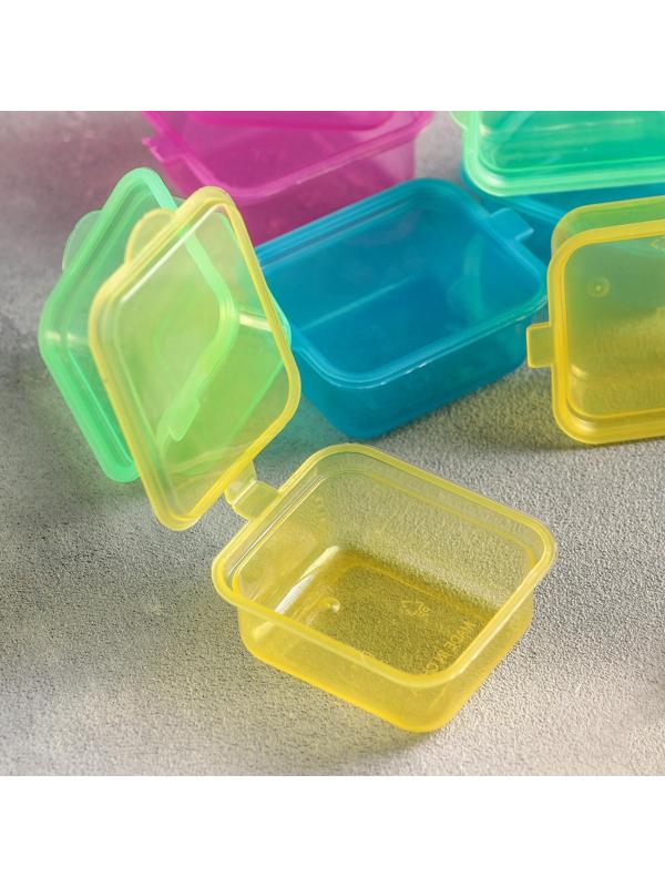 Набор ланч-боксов пластиковых «Лето», 8 шт, 45 мл, цвет МИКС