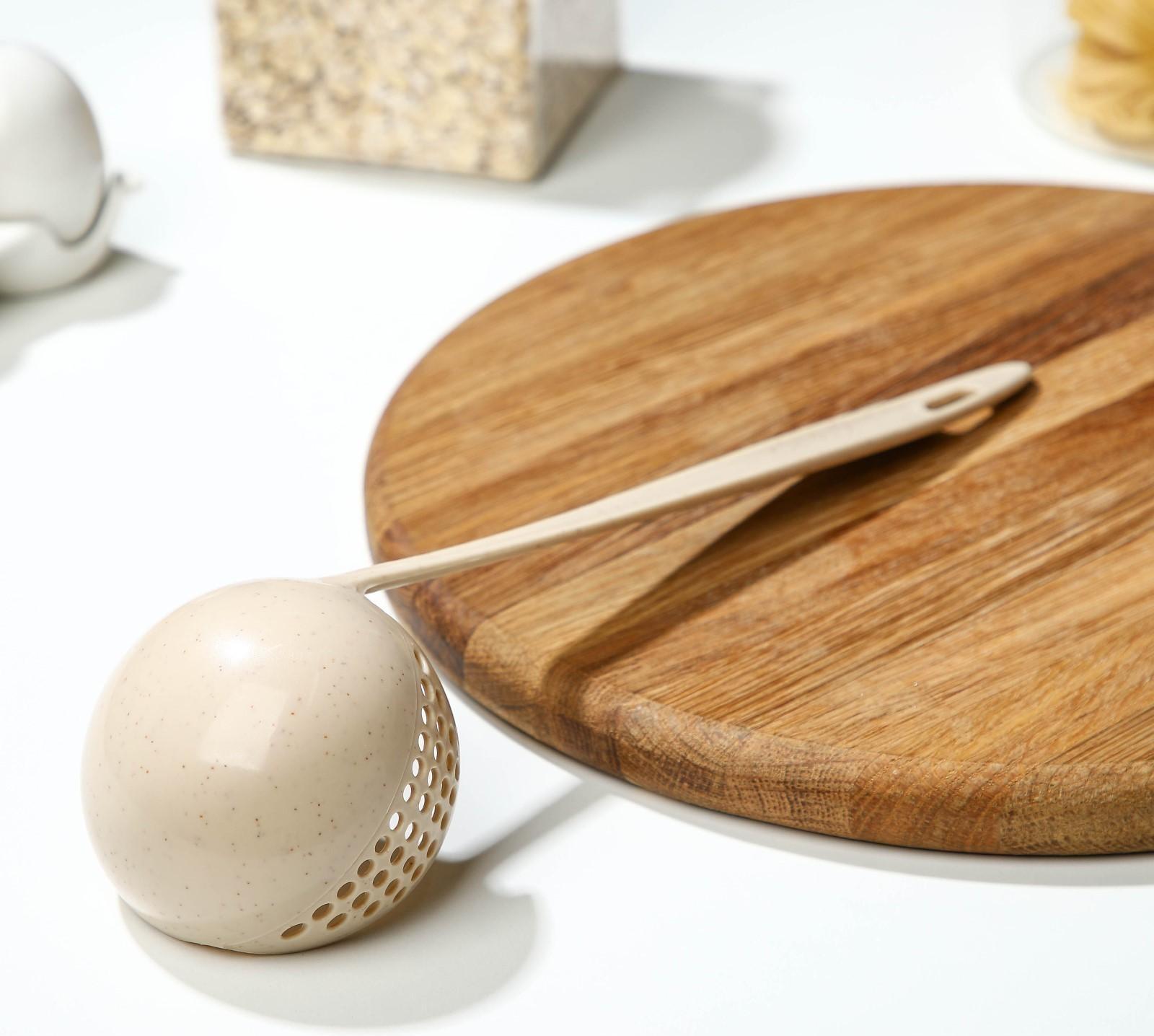 Половник-шумовка, 27 см, цвет МИКС