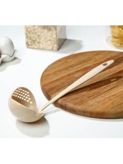 Половник-шумовка, 27 см, цвет МИКС