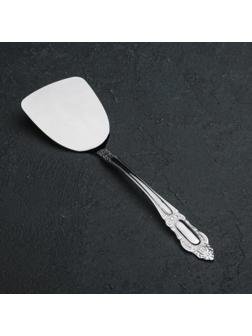 Лопатка из нержавеющей стали «Королевство», h=22 см, цвет серебряный