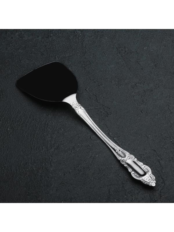 Лопатка из нержавеющей стали «Королевство», h=22 см, цвет серебряный