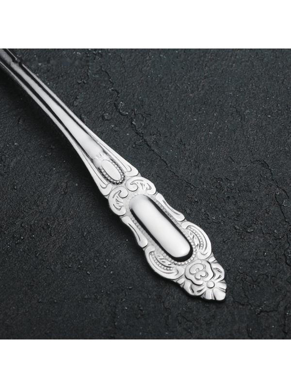 Лопатка из нержавеющей стали «Королевство», h=22 см, цвет серебряный