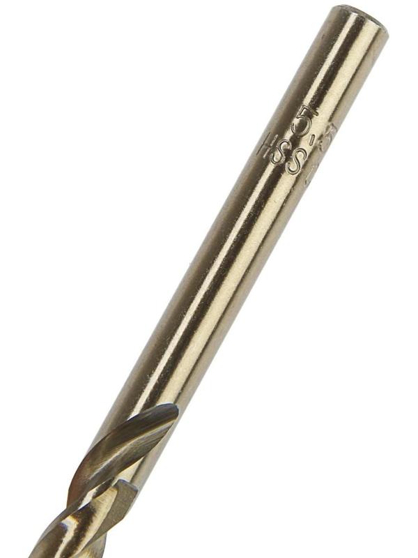 Сверло по металлу ТУНДРА, HSS-Co (5% кобальта), цилиндрический хвостовик, 5.5 мм