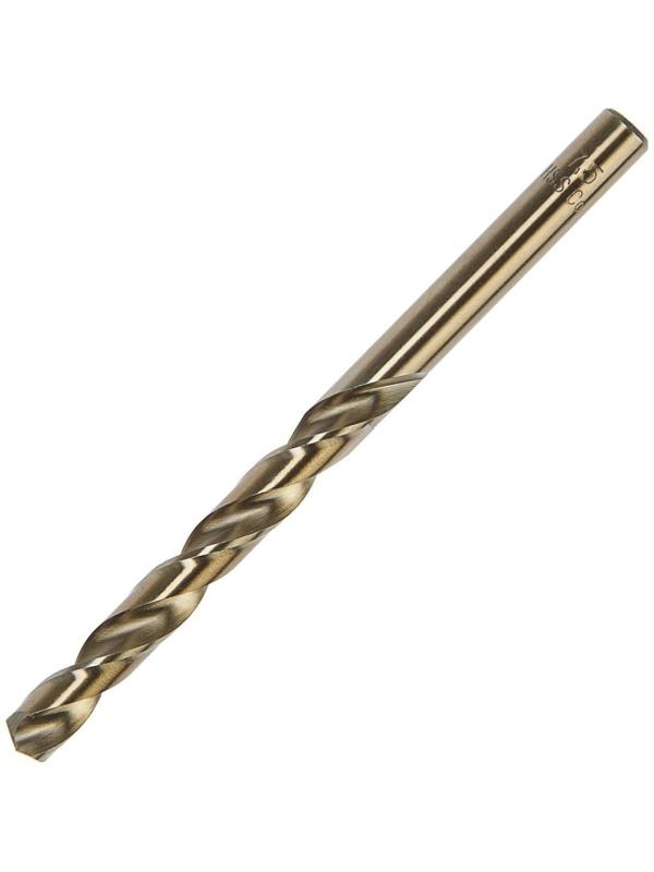 Сверло по металлу ТУНДРА, HSS-Co (5% кобальта), цилиндрический хвостовик, 7.5 х 110 мм