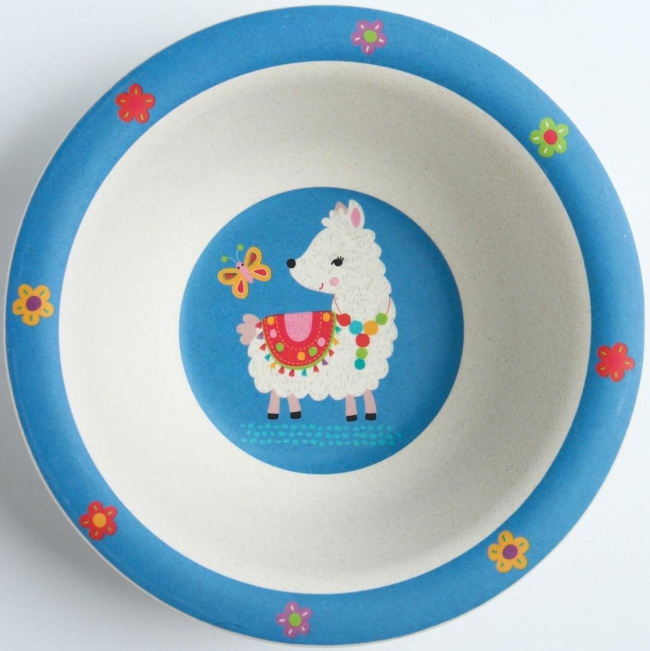 Миска детская из бамбука, цвет МИКС, 330 мл, 15,5х15,5х4,5, виды МИКС