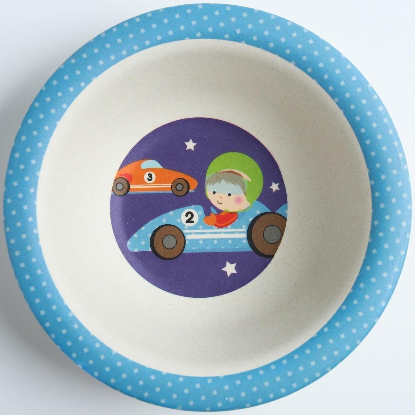 Миска детская из бамбука, цвет МИКС, 330 мл, 15,5х15,5х4,5, виды МИКС