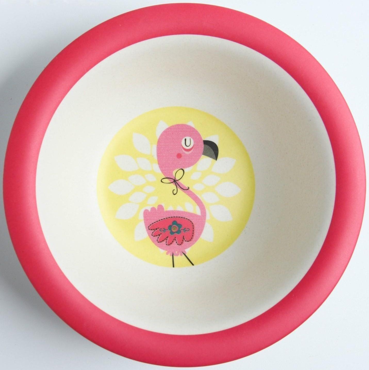 Миска детская из бамбука, цвет МИКС, 330 мл, 15,5х15,5х4,5, виды МИКС