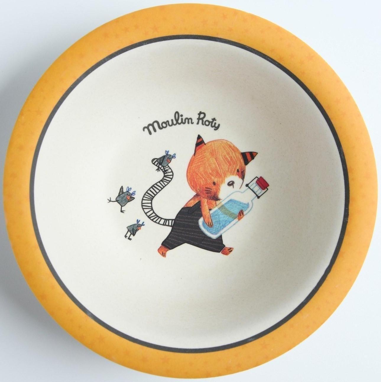 Миска детская из бамбука, цвет МИКС, 330 мл, 15,5х15,5х4,5, виды МИКС