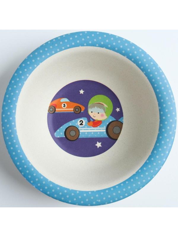 Миска детская из бамбука, цвет МИКС, 330 мл, 15,5х15,5х4,5, виды МИКС