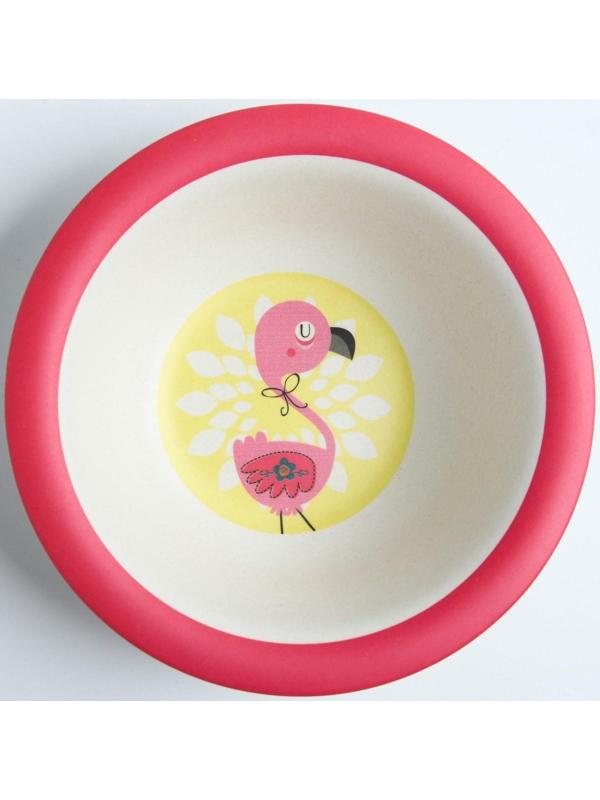 Миска детская из бамбука, цвет МИКС, 330 мл, 15,5х15,5х4,5, виды МИКС