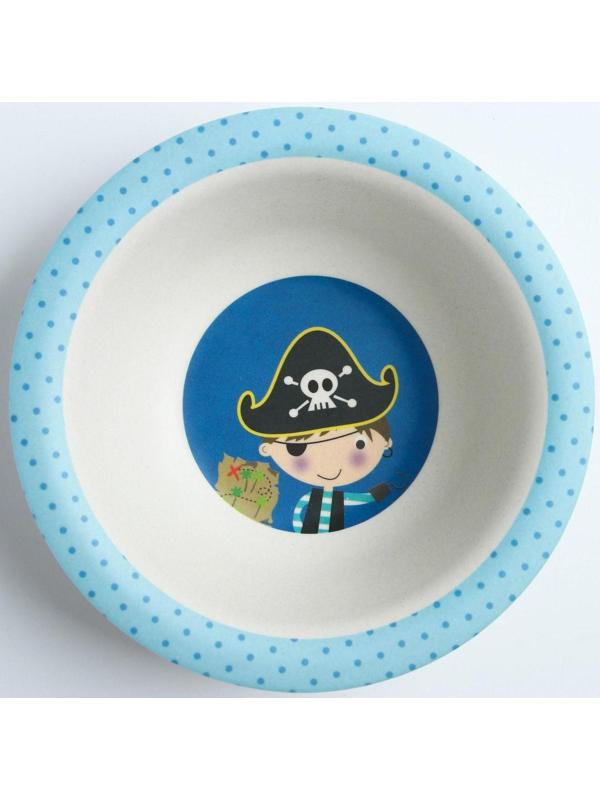 Миска детская из бамбука, цвет МИКС, 330 мл, 15,5х15,5х4,5, виды МИКС