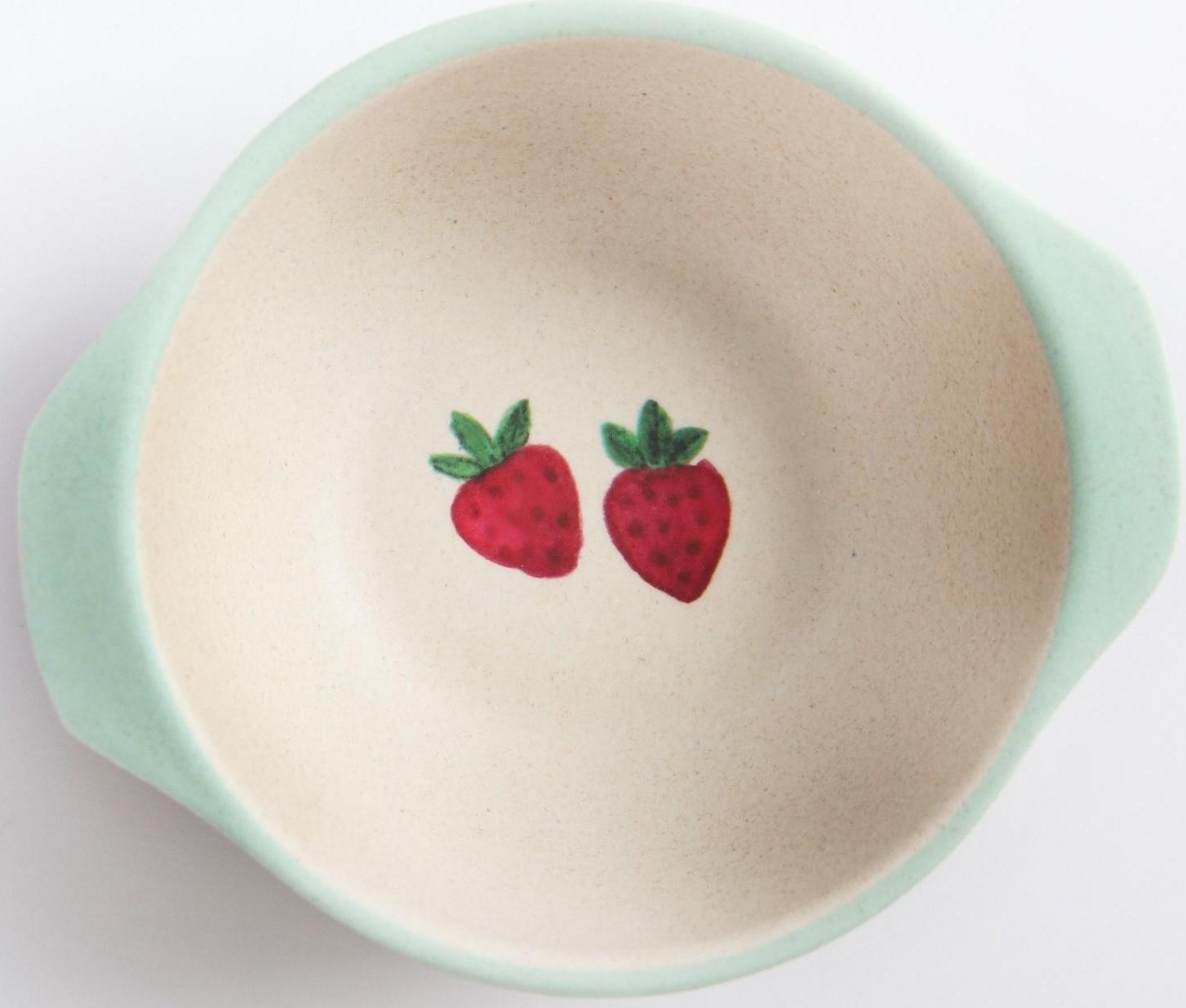 Миска детская из бамбука, цвет МИКС, 230 мл, 13,5х11,5х4,5