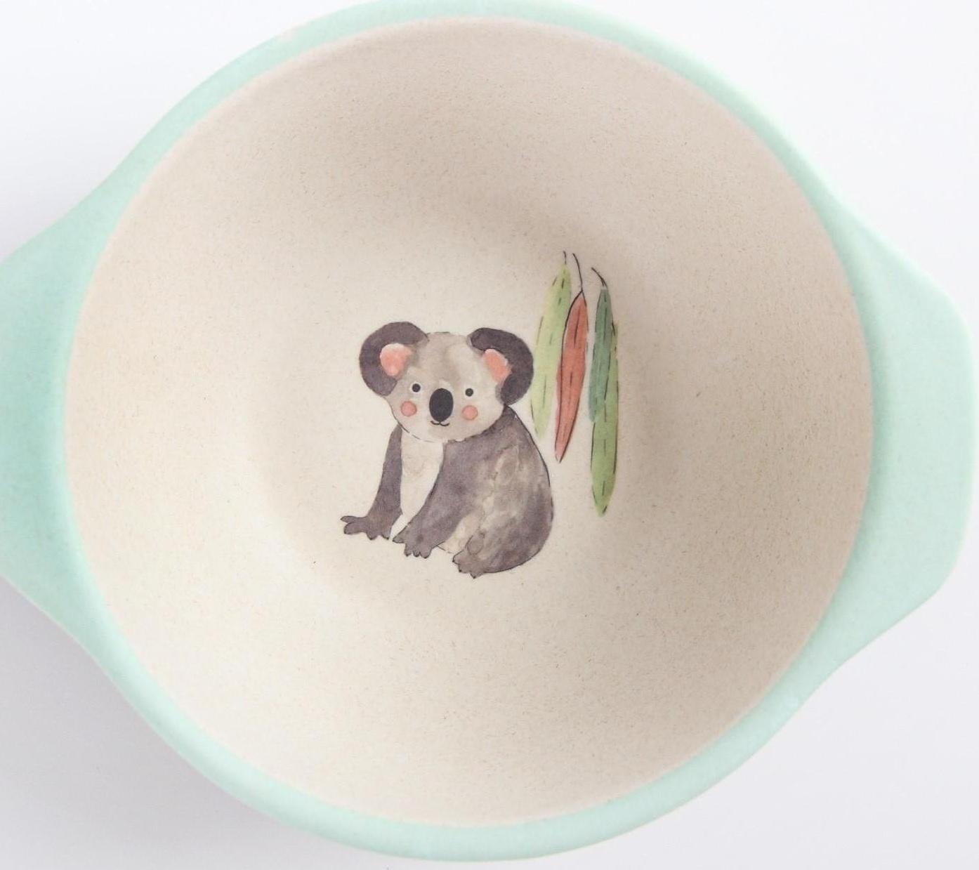 Миска детская из бамбука, цвет МИКС, 230 мл, 13,5х11,5х4,5