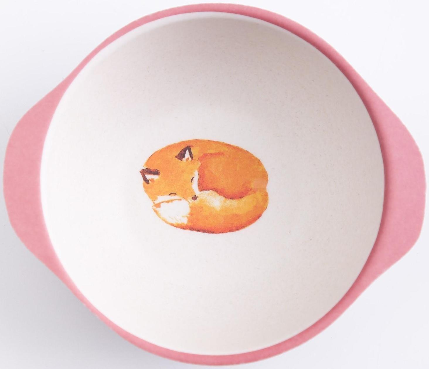 Миска детская из бамбука, цвет МИКС, 230 мл, 13,5х11,5х4,5