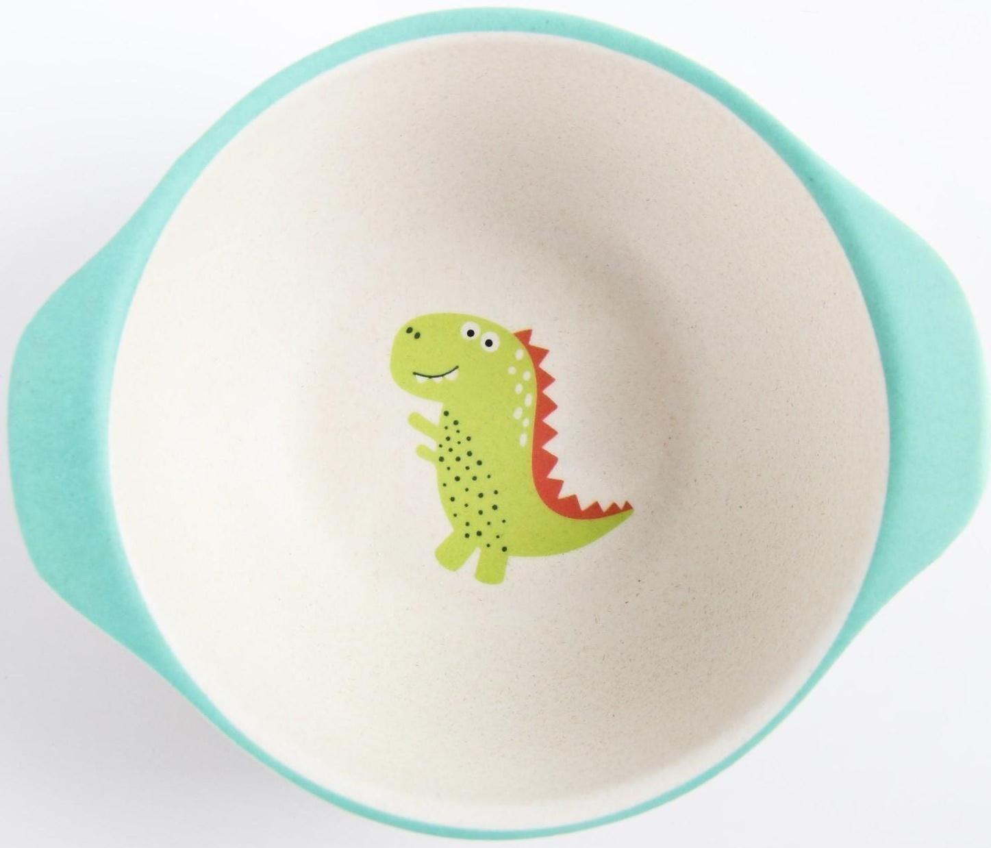 Миска детская из бамбука, цвет МИКС, 230 мл, 13,5х11,5х4,5