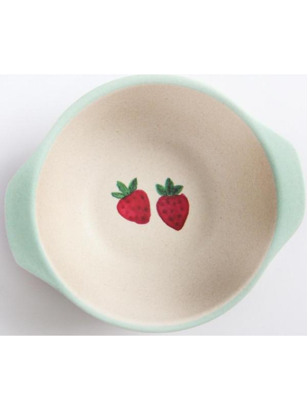 Миска детская из бамбука, цвет МИКС, 230 мл, 13,5х11,5х4,5