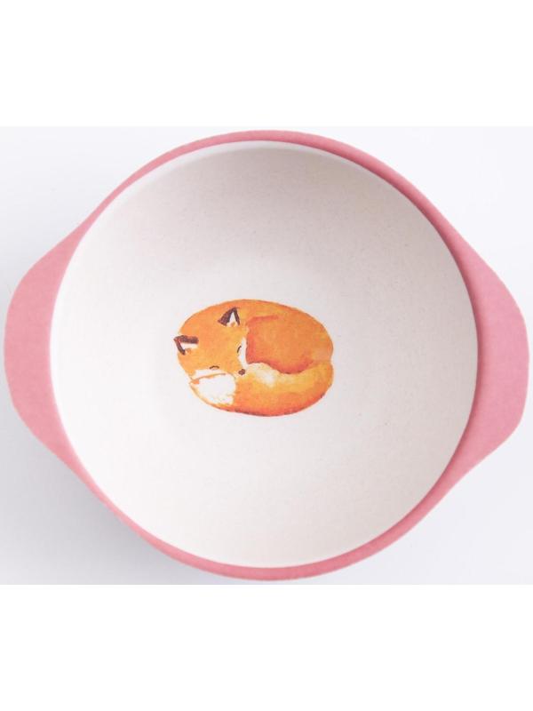 Миска детская из бамбука, цвет МИКС, 230 мл, 13,5х11,5х4,5