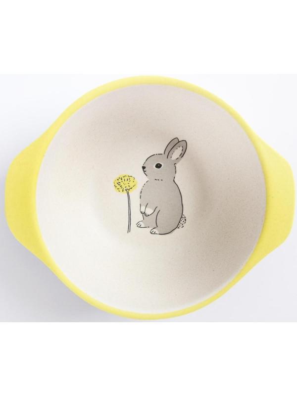 Миска детская из бамбука, цвет МИКС, 230 мл, 13,5х11,5х4,5