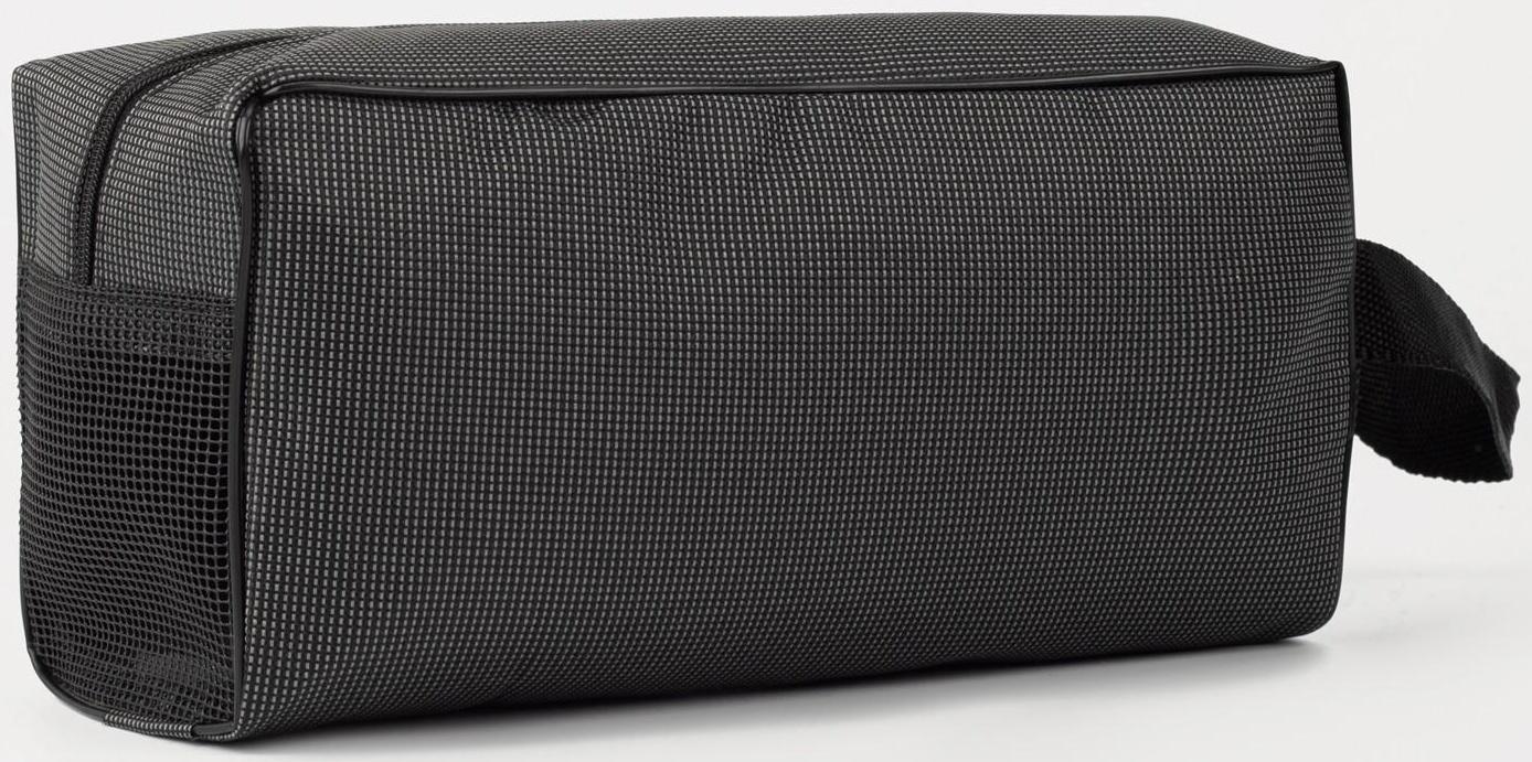 Косметичка на молнии, цвет серый