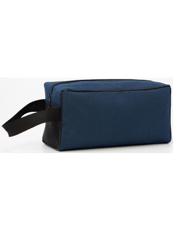 Косметичка на молнии, цвет синий