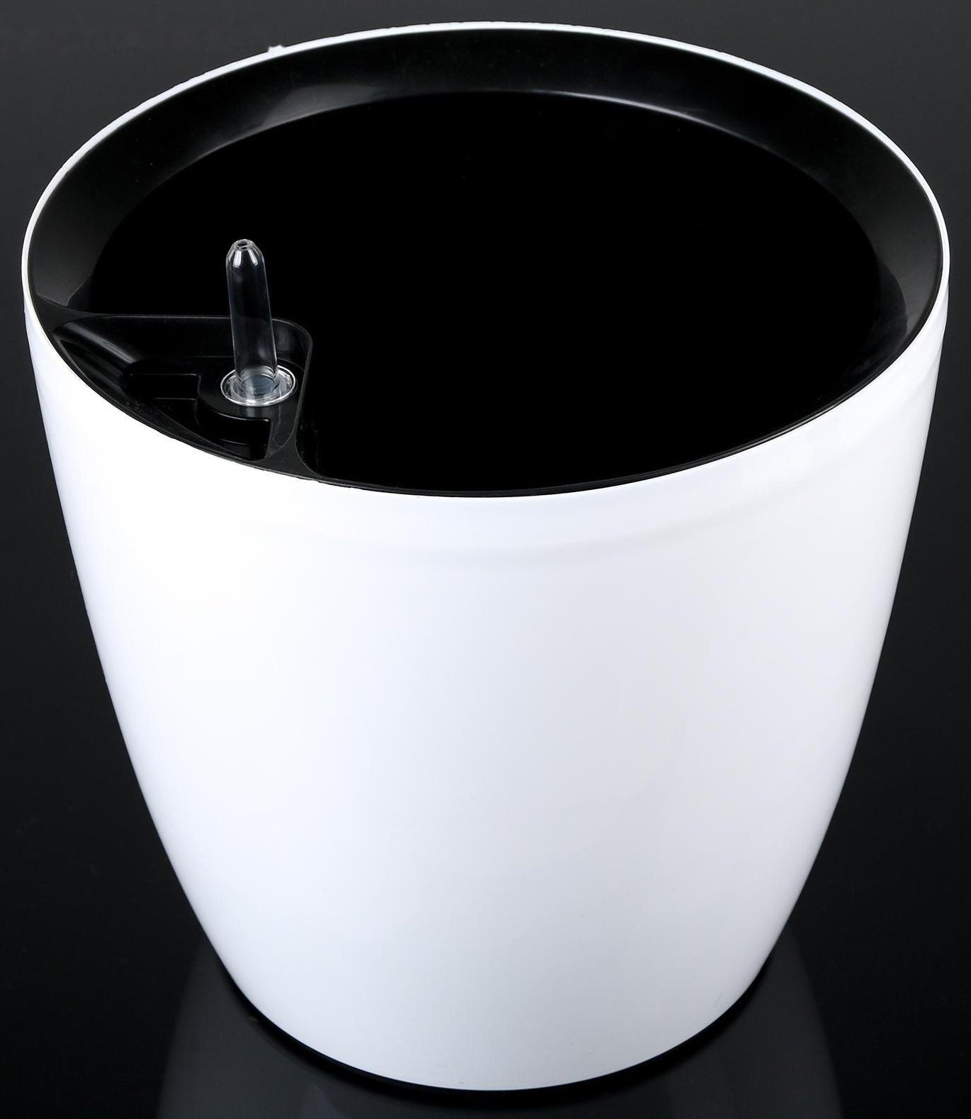 Кашпо с автополивом «Комфорт», 12 л, цвет белый