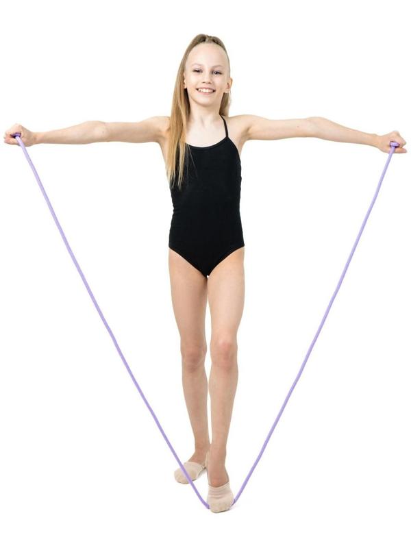 Скакалка гимнастическая, 3 м, цвет сиреневый