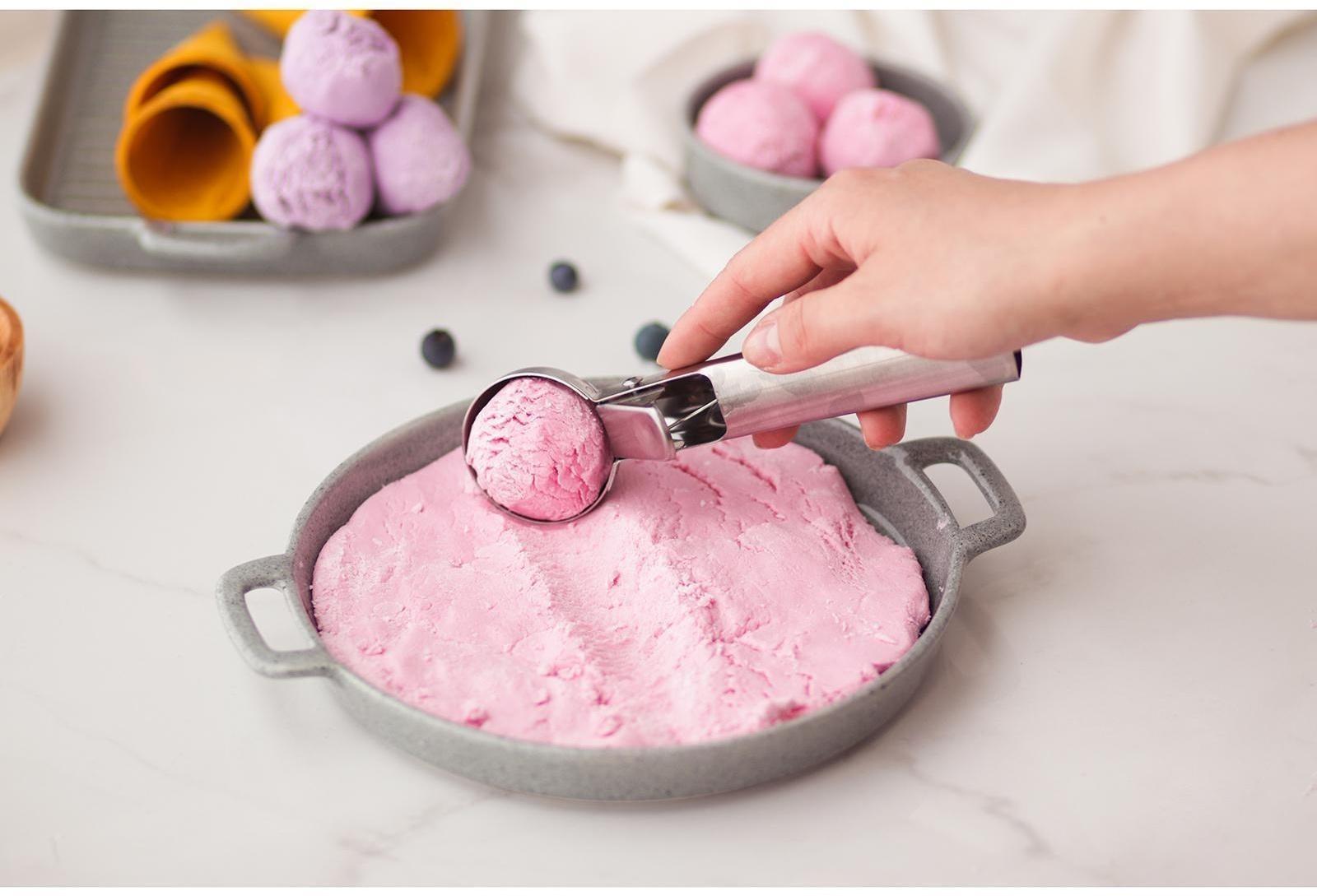 Ложка для мороженого Доляна «Элит», 18 см, цвет серебристый