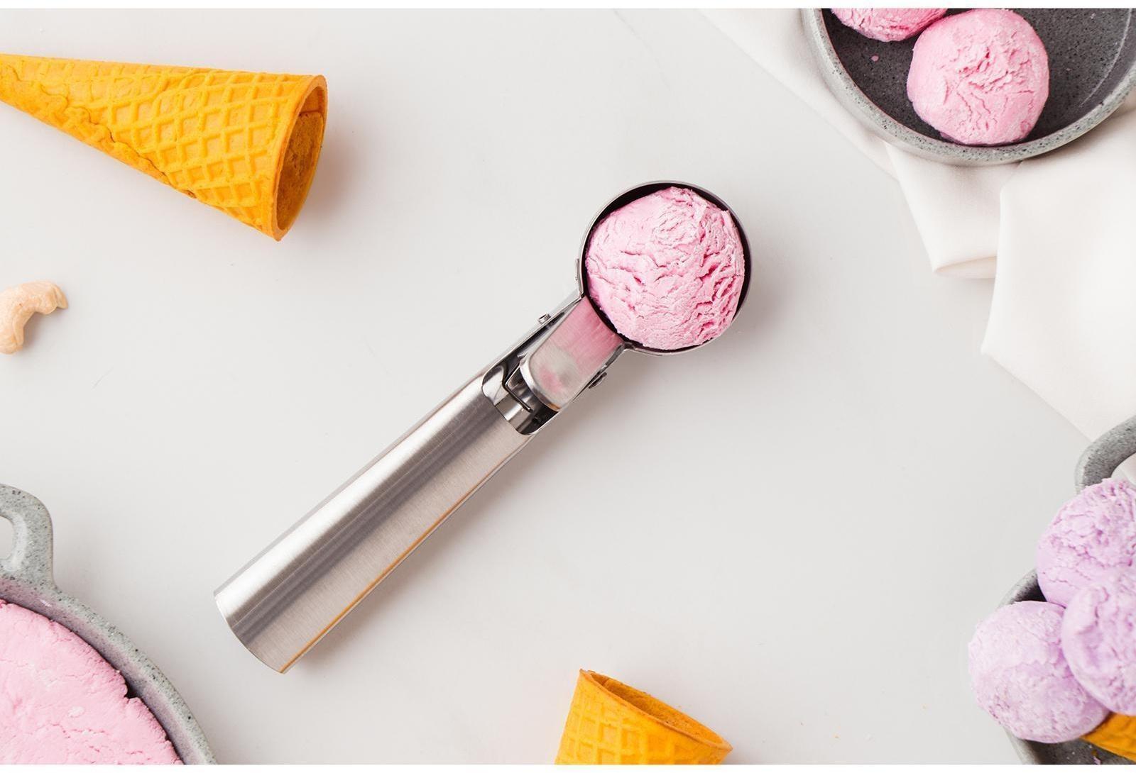 Ложка для мороженого Доляна «Элит», 18 см, цвет серебристый