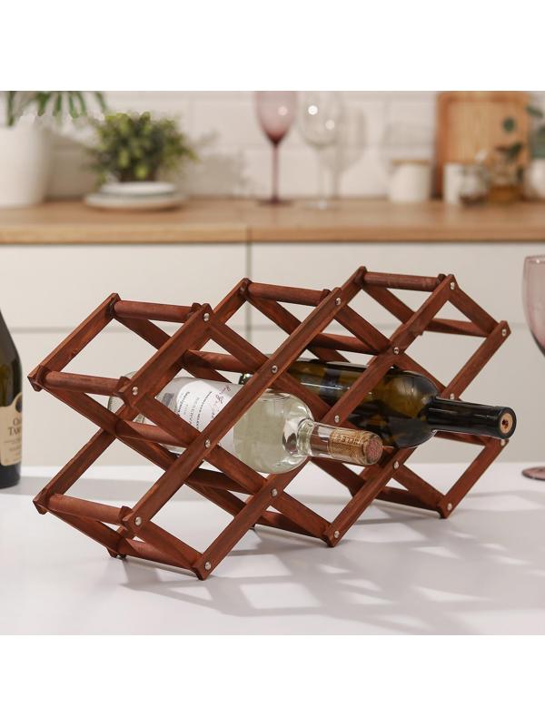 Подставка для бутылок «Бордо», бук