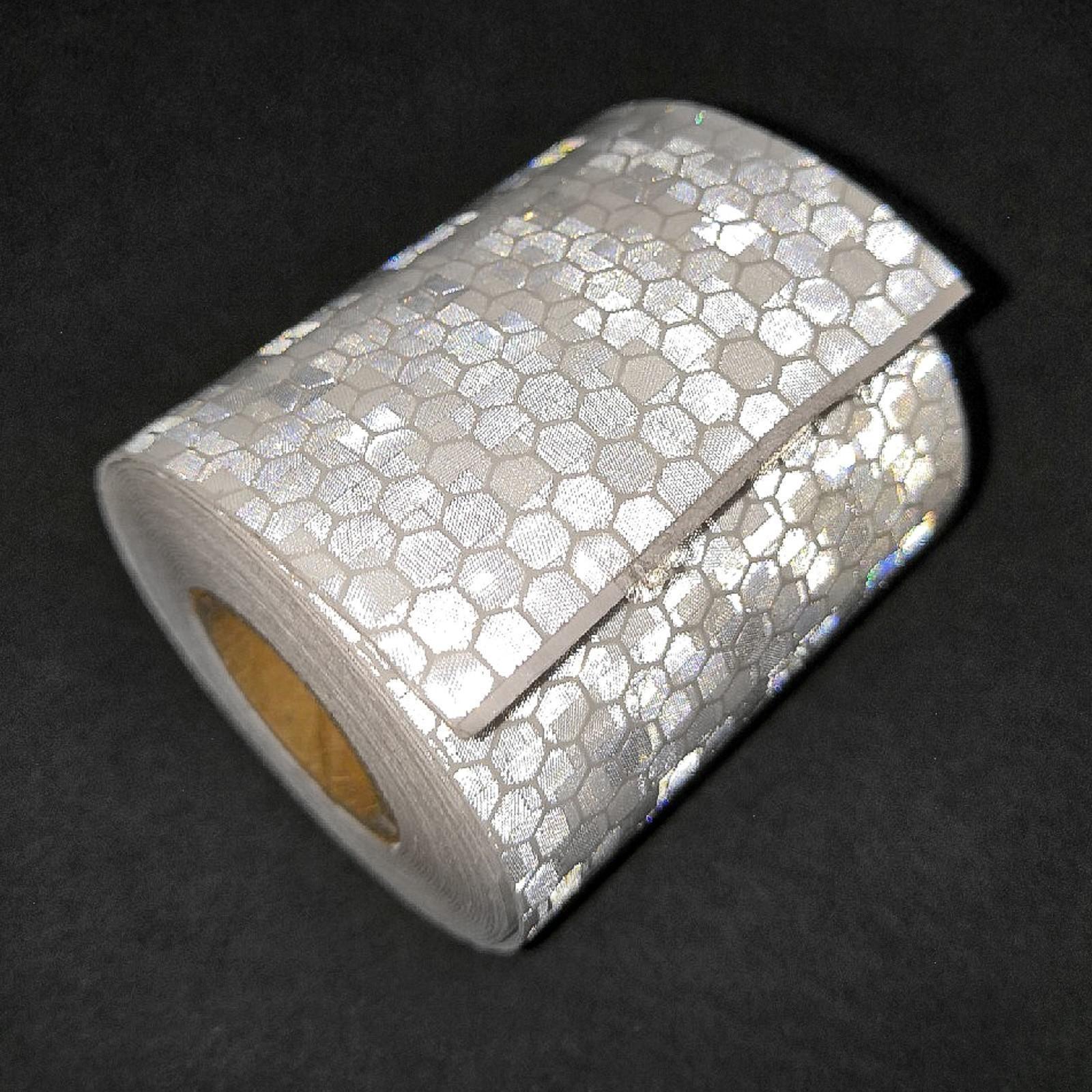 Светоотражающая лента TORSO, самоклеящаяся, белая, 5 см х 3 м