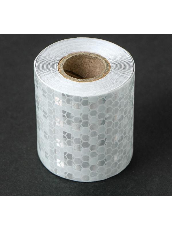 Светоотражающая лента TORSO, самоклеящаяся, белая, 5 см х 3 м